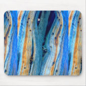 verwitterte blaue Scheunenbretter Mousepad (Vorne)