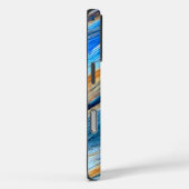 verwitterte blaue Stallplatten Case-Mate iPhone Hülle (Rückseite / Rechts)