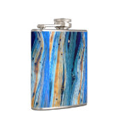 verwitterte blaue Stallplatten Flachmann (Rechts)