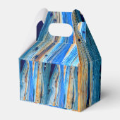 verwitterte blaue Stallplatten Geschenkschachtel (Rückseite)