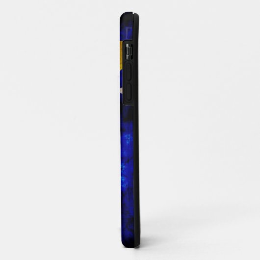 Verwitterte Bosnien-Flagge Case-Mate iPhone Hülle (Hinten/Links)