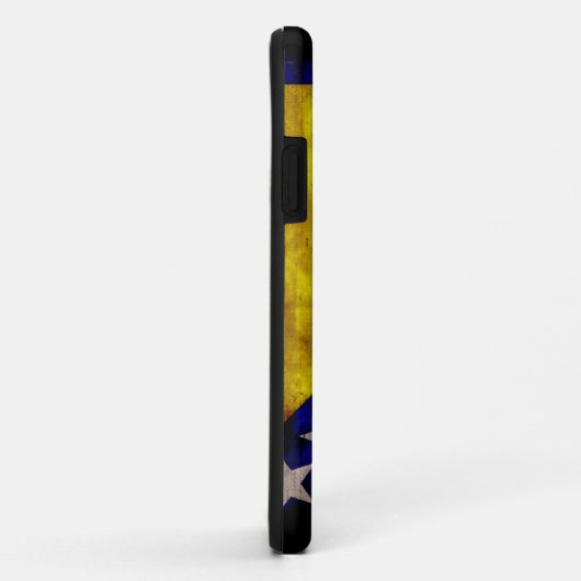 Verwitterte Bosnien-Flagge Case-Mate iPhone Hülle (Hinten/Rechts)