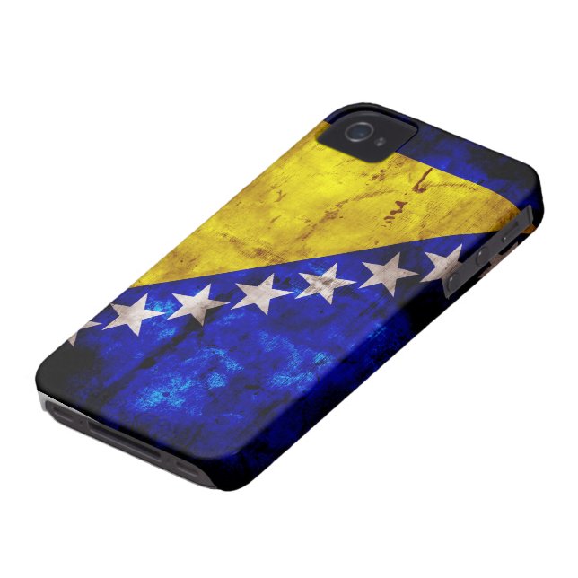 Verwitterte Bosnien-Flagge Case-Mate iPhone Hülle (unten)
