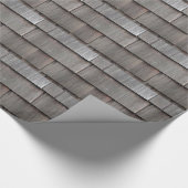 Verwitterte Dachschindeln Geschenkpapier (Ecke)