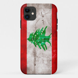 Verwitterte der Libanon-Flagge iPhone 11 Hülle