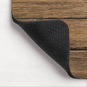 Verwitterte dunkle Planken Mousepad (Ecke)