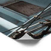 Verwitterte Fenster Poster (Ecke)