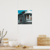Verwitterte Fenster Poster (Küche)