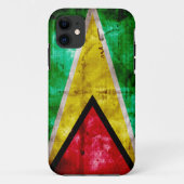 Verwitterte Guyana-Flagge Case-Mate iPhone Hülle (Rückseite)