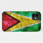 Verwitterte Guyana-Flagge Case-Mate iPhone Hülle (Rückseite (Horizontal))