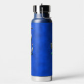 Verwitterte Holz-Enten Trinkflasche (Links)