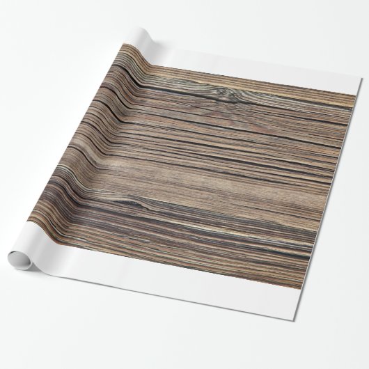 Verwitterte hölzerne geschenkpapier (Ungerollt)