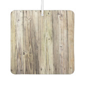 Verwitterte Holzkarten Autolufterfrischer (Vorderseite)