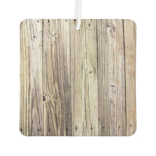 Verwitterte Holzkarten Autolufterfrischer (Rückseite)