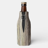 Verwitterte Holzkarten Flaschenkühler (Flasche Rückseite)