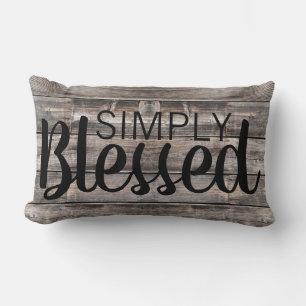 verwitterte HOLZPLANKS einfach gesegnet Lendenkissen