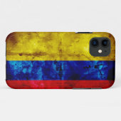 Verwitterte Kolumbien-Flagge Case-Mate iPhone Hülle (Rückseite (Horizontal))