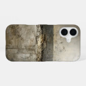 Verwitterte neutrale Schichten iPhone 16 Hülle (Rückseite (Horizontal))