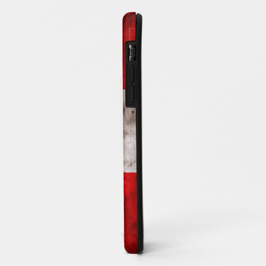 Verwitterte Peru-Flagge Case-Mate iPhone Hülle (Hinten/Links)