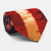 Verwitterte rostige amerikanische Flagge Krawatte (Gerollt)