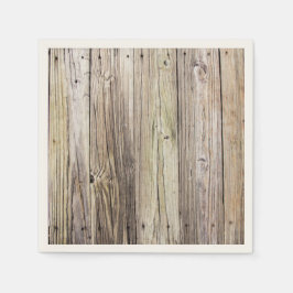 Verwitterte Rustikale Holzdockboards Serviette