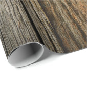 Verwitterte Rustikale Holzkarten Geschenkpapier (Rolleneckpunkt)