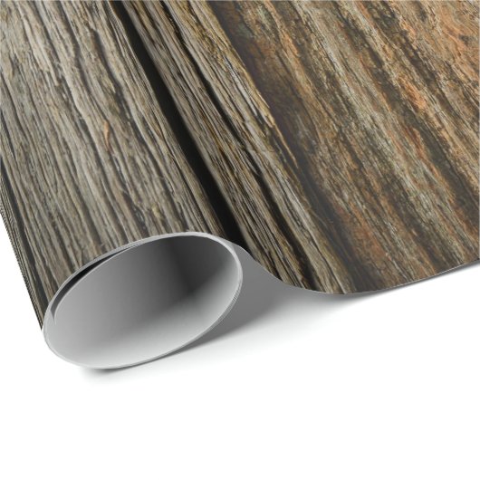 Verwitterte Rustikale Holzkarten Geschenkpapier (Rolleneckpunkt)