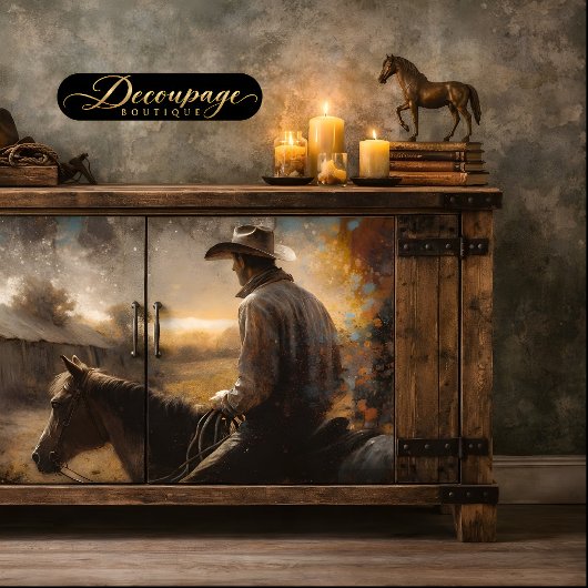 Verwitterte Scheune Decoupage Seidenpapier