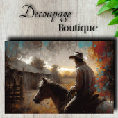 Verwitterte Scheune Decoupage Seidenpapier