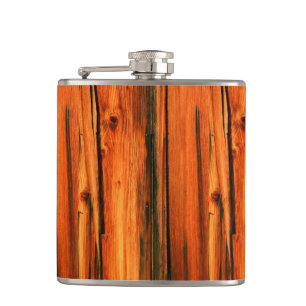 verwitterte Scheunenbretter Flachmann