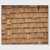 VERWITTERTE SCHINDELN GESCHENKPAPIER (Flach)