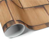 VERWITTERTE SCHINDELN GESCHENKPAPIER (Rolleneckpunkt)