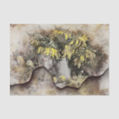 Verwitterte Sonnenblumen | Beängstigende Grunge-De Seidenpapier (Vorderseite)