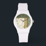 Verwitterte Tafelmalerei von Jennifer Goldberger Armbanduhr<br><div class="desc">Die verwitterte Qualität dieses Gemäldes von Jennifer Goldberger verleiht ihm ein zeitgenössisches Flair,  wie ein Paar Jeans mit Löchern,  bevor man sie kauft. Stell es an deine Wand und genieße die rustikale Schönheit!</div>