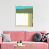 Verwitterte Tafelmalerei von Jennifer Goldberger Leinwanddruck (Insitu (Wohnzimmer))