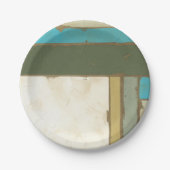 Verwitterte Tafelmalerei von Jennifer Goldberger Pappteller (Vorderseite)