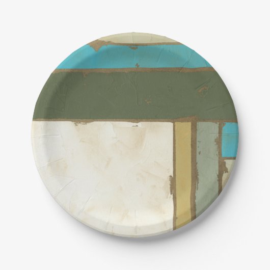 Verwitterte Tafelmalerei von Jennifer Goldberger Pappteller (Vorderseite)