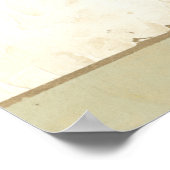 Verwitterte Tafelmalerei von Jennifer Goldberger Poster (Ecke)