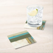 Verwitterte Tafelmalerei von Jennifer Goldberger Rechteckiger Pappuntersetzer (Vor Ort)