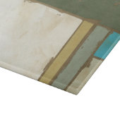 Verwitterte Tafelmalerei von Jennifer Goldberger Schneidebrett (Ecke)