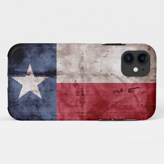 Verwitterte Texas-Flagge; Case-Mate iPhone Hülle (Rückseite (Horizontal))