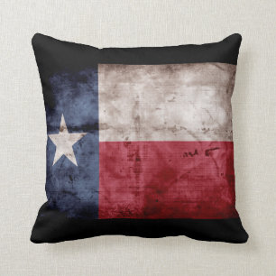 Verwitterte Texas-Flagge; Kissen