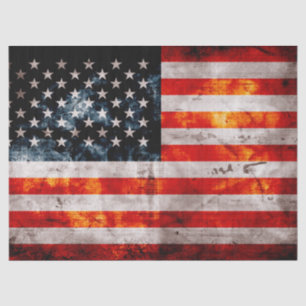 Verwitterte Vintage amerikanische Flagge Seidenpapier