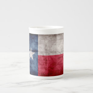 Verwitterte Vintage-Flagge des US-Bundesstaates Te Porzellantasse