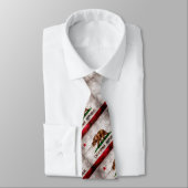 Verwitterte Vintage Kalifornien-Staats-Flagge Krawatte (Gebunden)