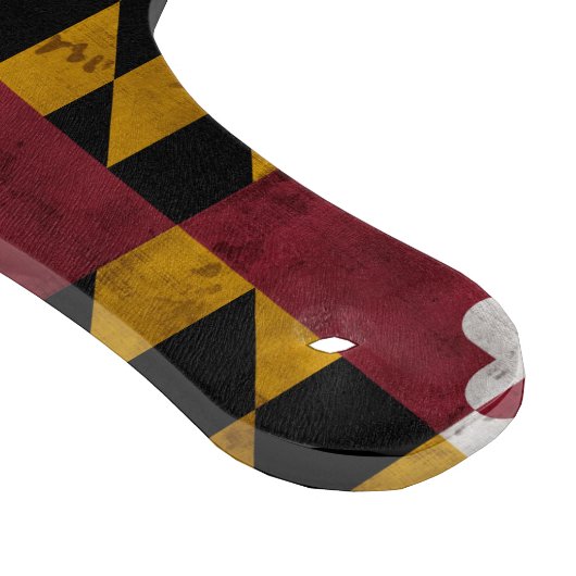 Verwitterte Vintage Maryland-Staats-Flagge Schneidebrett (Ecke)