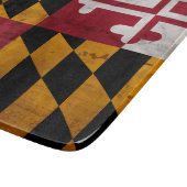 Verwitterte Vintage Maryland-Staats-Flagge Schneidebrett (Ecke)