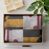 Verwitterte Vintage Maryland-Staats-Flagge Seidenpapier (Geschenk)