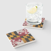 Verwitterte Vintage Maryland-Staats-Flagge
