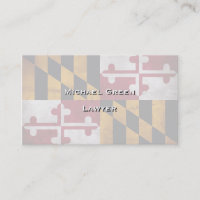 Verwitterte Vintage Maryland-Staats-Flagge